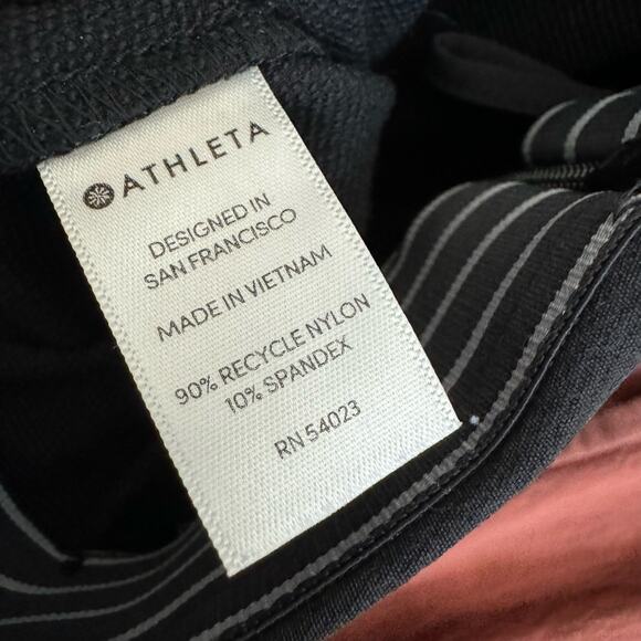 Athleta Wander Slim Ankle pants side pockets Black Stretch Crepe Women's 2 - Picture 10 of 10